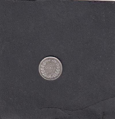 Beschrijving: 5 Cent WILLEM III  